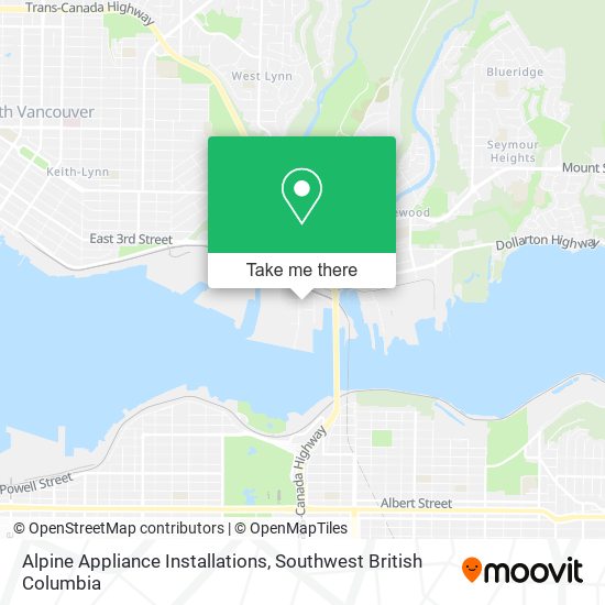 Alpine Appliance Installations map