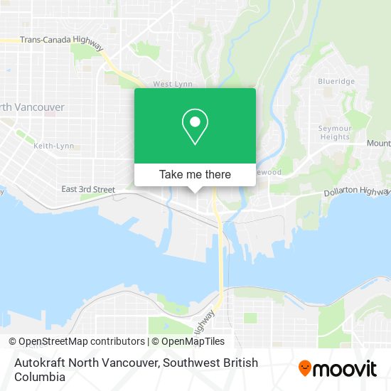 Autokraft North Vancouver map