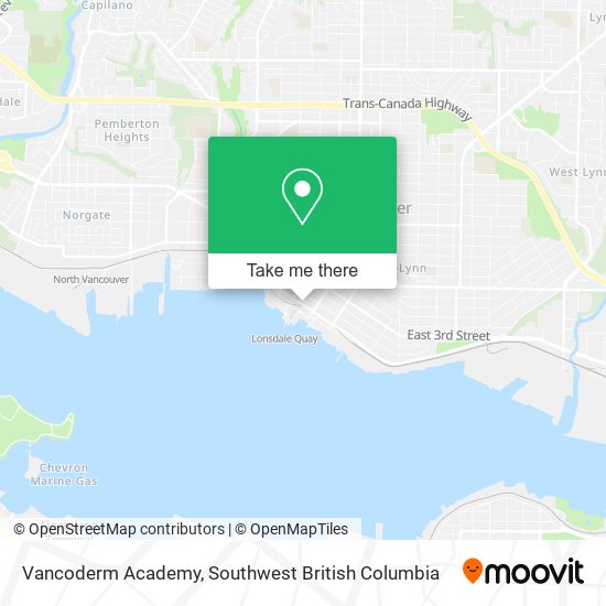 Vancoderm Academy map