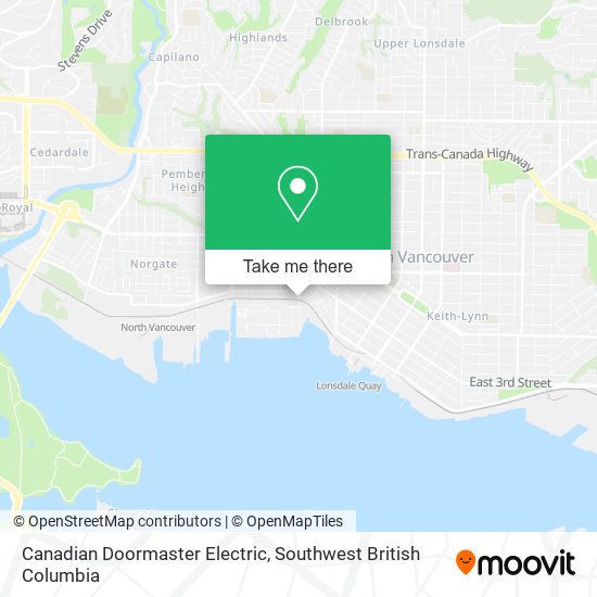 Canadian Doormaster Electric map