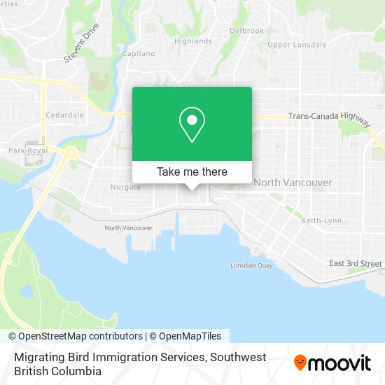 Migrating Bird Immigration Services map