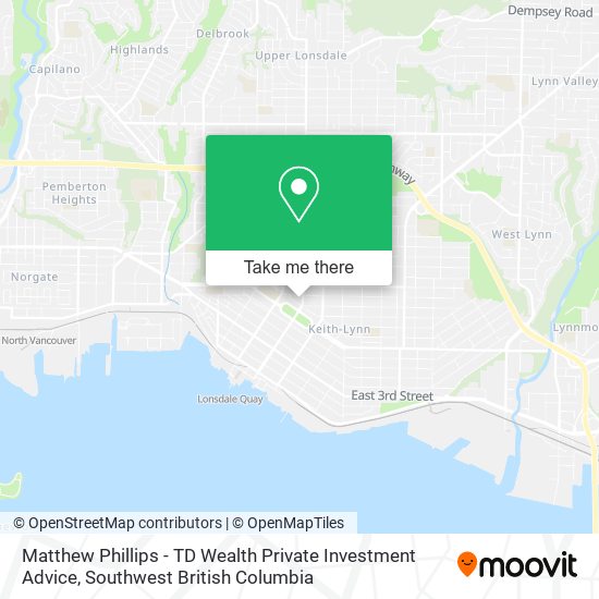 Matthew Phillips - TD Wealth Private Investment Advice map