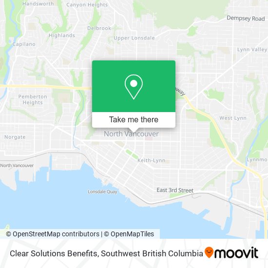 Clear Solutions Benefits map