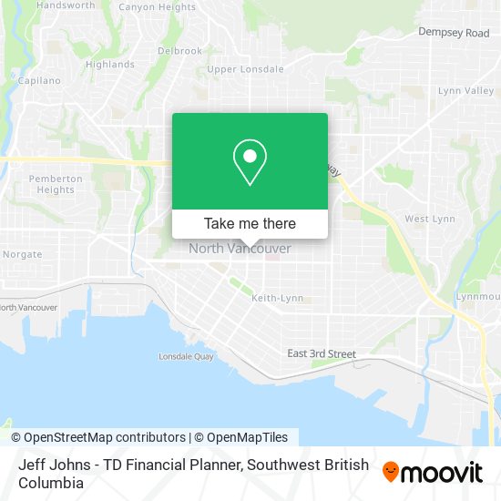 Jeff Johns - TD Financial Planner map