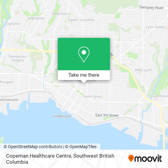 Copeman Healthcare Centre map