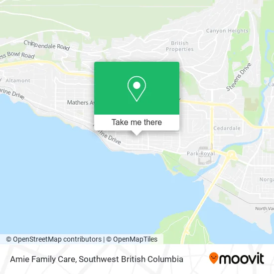 Amie Family Care map