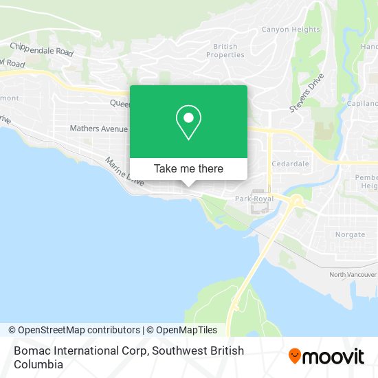 Bomac International Corp map