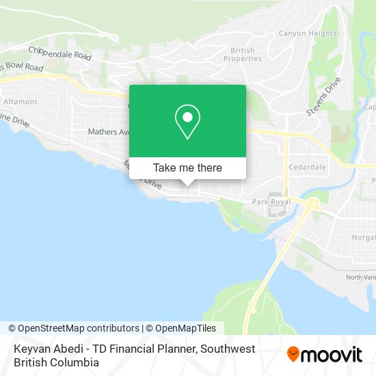 Keyvan Abedi - TD Financial Planner map