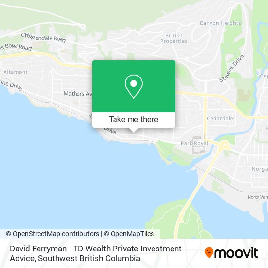 David Ferryman - TD Wealth Private Investment Advice map