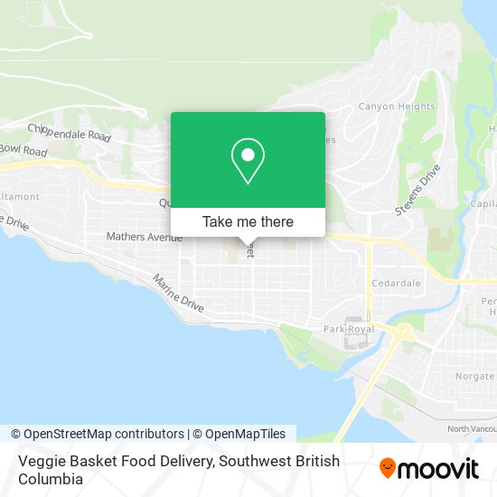 Veggie Basket Food Delivery map