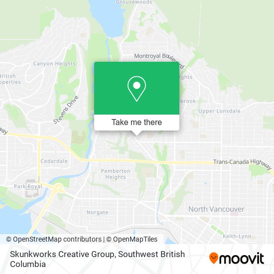 Skunkworks Creative Group map