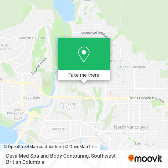 Deva Med Spa and Body Contouring map