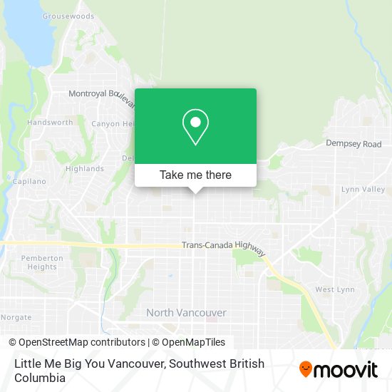 Little Me Big You Vancouver map