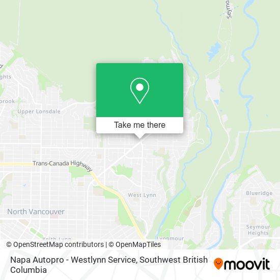 Napa Autopro - Westlynn Service map