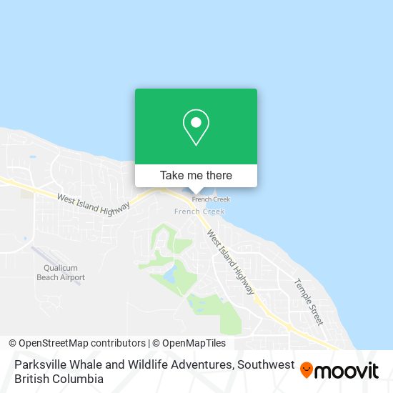Parksville Whale and Wildlife Adventures map