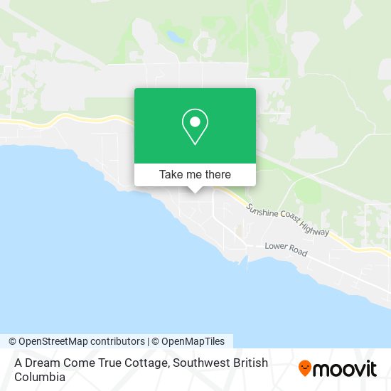 A Dream Come True Cottage map