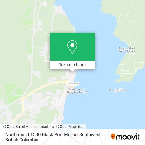 Northbound 1530 Block Port Mellon map