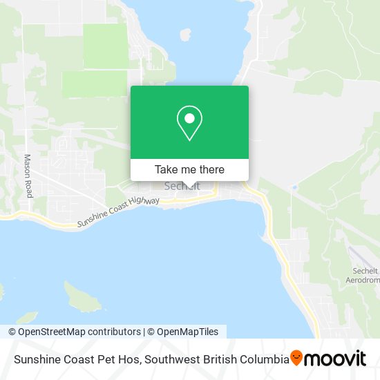 Sunshine Coast Pet Hos map