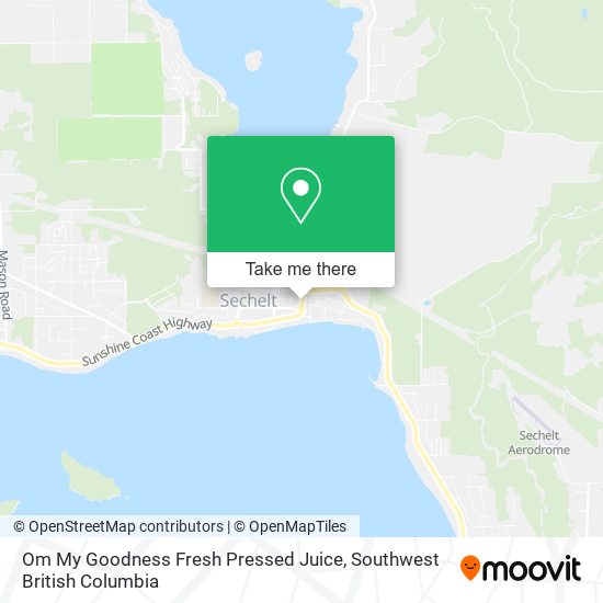 Om My Goodness Fresh Pressed Juice map