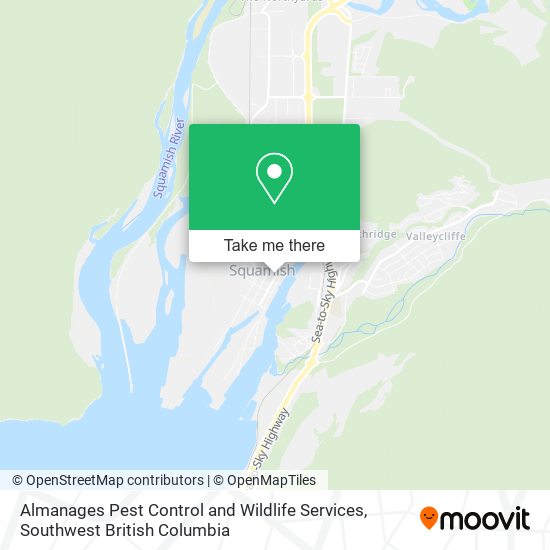 Almanages Pest Control and Wildlife Services map