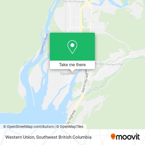 Western Union map