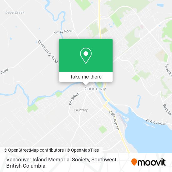 Vancouver Island Memorial Society map