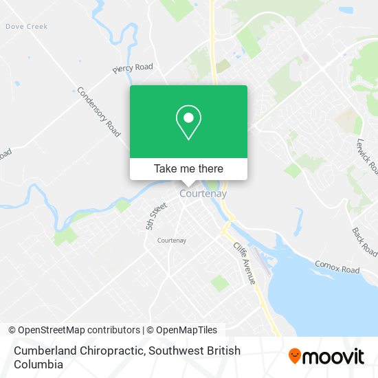 Cumberland Chiropractic map