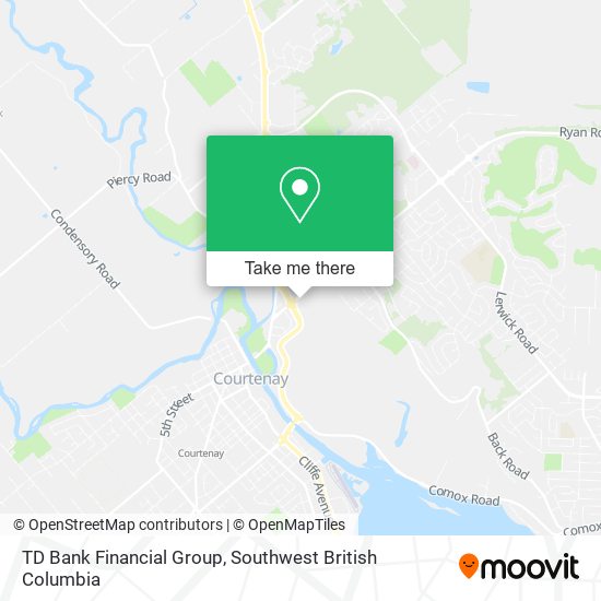 TD Bank Financial Group map