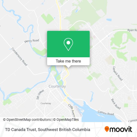 TD Canada Trust map