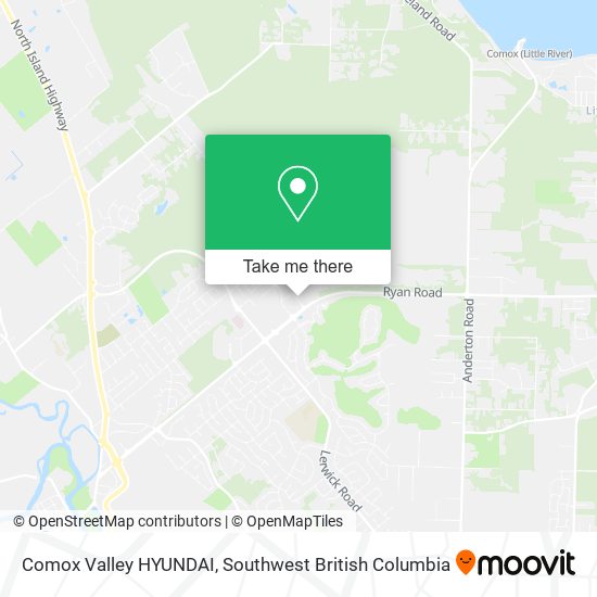 Comox Valley HYUNDAI map