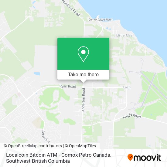 Localcoin Bitcoin ATM - Comox Petro Canada map