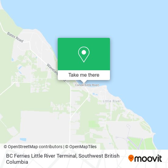 BC Ferries Little River Terminal map