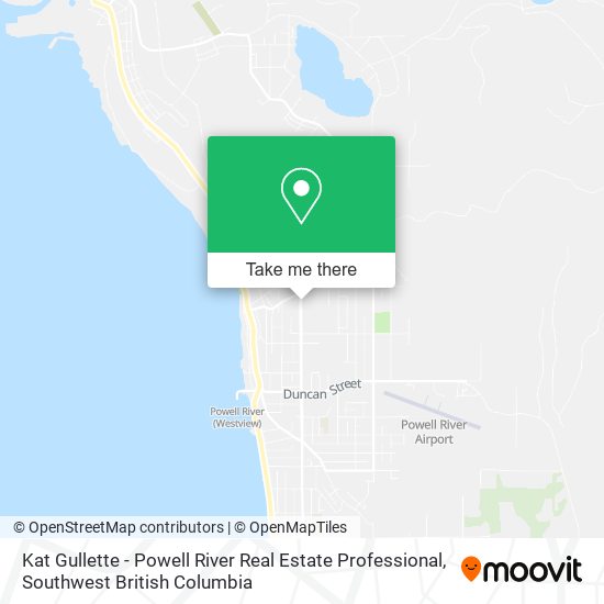 Kat Gullette - Powell River Real Estate Professional map