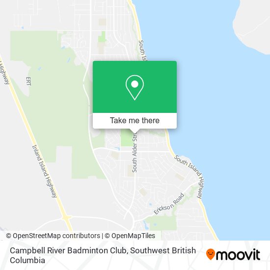 Campbell River Badminton Club map