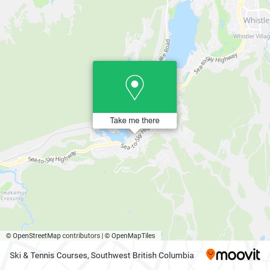 Ski & Tennis Courses map