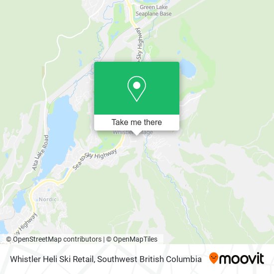 Whistler Heli Ski Retail map