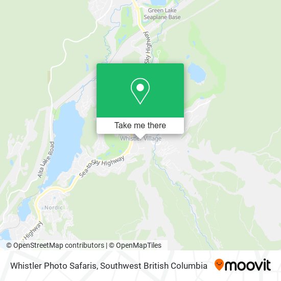 Whistler Photo Safaris map