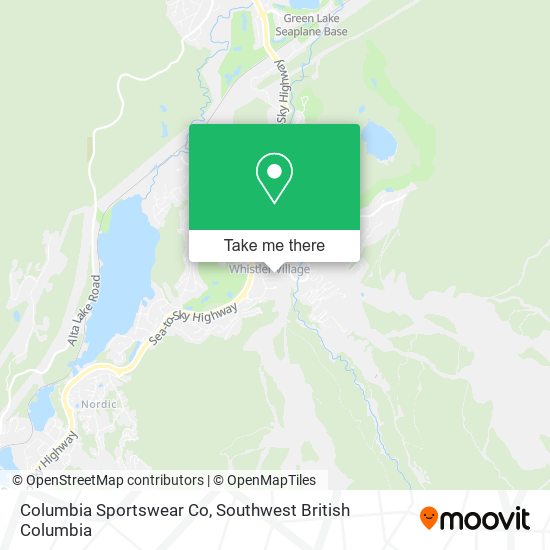 Columbia Sportswear Co map