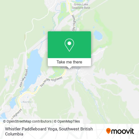 Whistler Paddleboard Yoga map