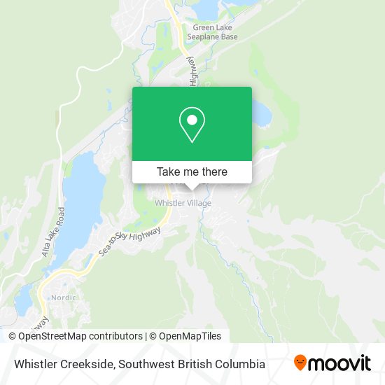 Whistler Creekside map