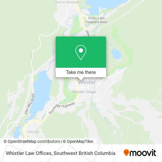 Whistler Law Offices map