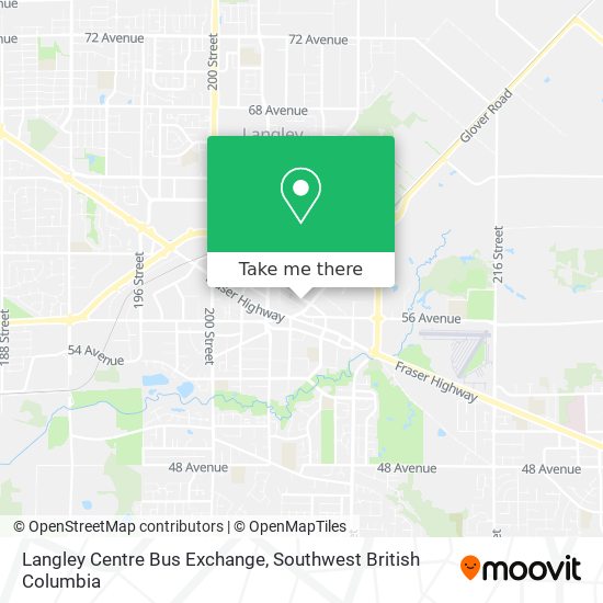Langley Centre Bus Exchange map