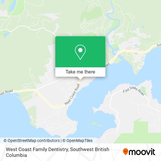 West Coast Family Dentistry map