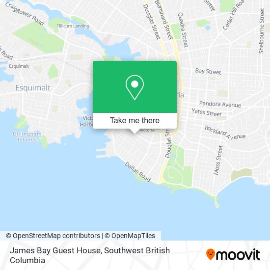 James Bay Guest House map