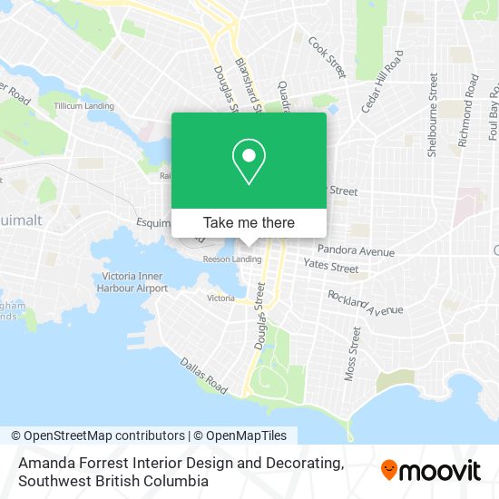 Amanda Forrest Interior Design and Decorating map