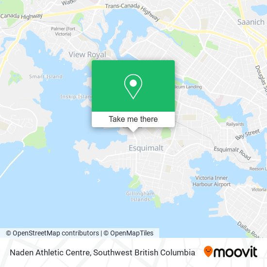 Naden Athletic Centre map