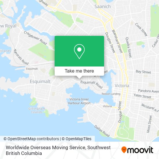 Worldwide Overseas Moving Service map