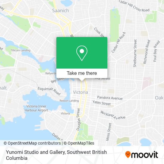 Yunomi Studio and Gallery map