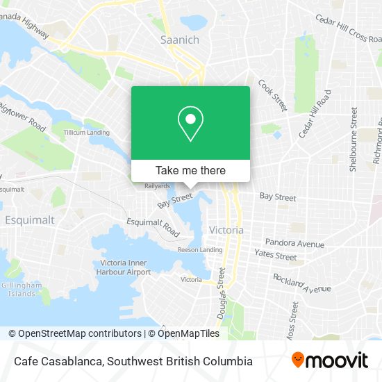 Cafe Casablanca map