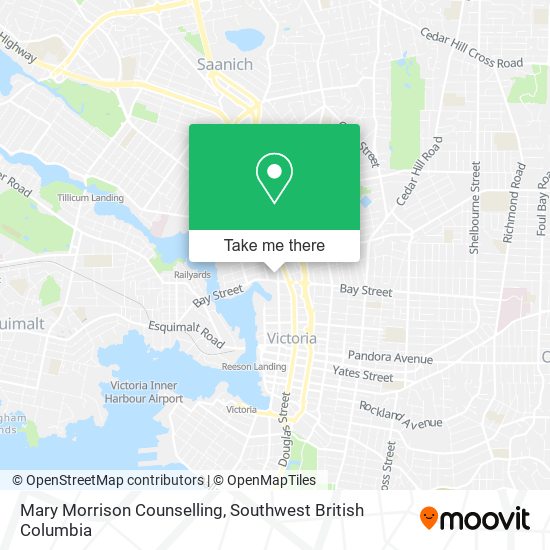 Mary Morrison Counselling map